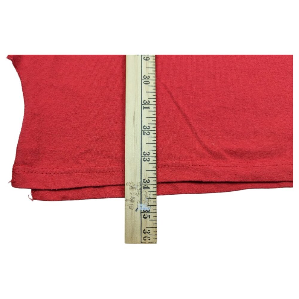 Vintage 80s 90s Single Stitch Jerzees Russell Made In USA Womens Red L Horse - Picture 12 of 12